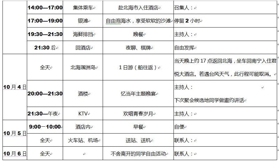 【同学聚会如何策划方案】